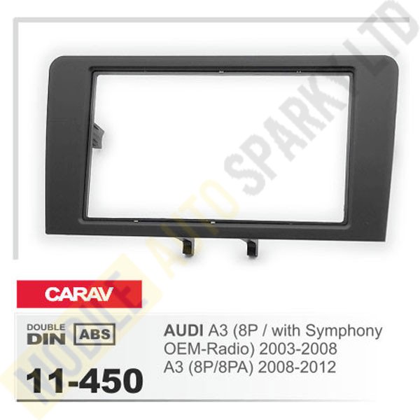 11-450 AUDI A3 (8P / with Symphony OEM-Radio) 2003-2008; A3 (8P/8PA) 2008-2012 Fitting Kit
