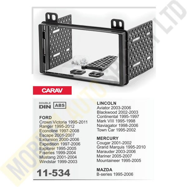 11-534 FORD Crown Victoria 1995-2011, Ranger 1995-2012; Econoline 1997-2008; Escape 2001-2007; Excursion 2000-2006; Expedition 1997-2006; Explorer 1995-2005; F-150 1999-2006; F-250/350 1999-2004; Mustang 2001-2004; Windstar 1999-2003 / LINCOLN Aviator 200