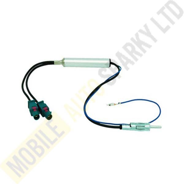 BST-004 Double Fakra to Standard Male Aerial Booster for New Model (Volkswagen & Audi etc)