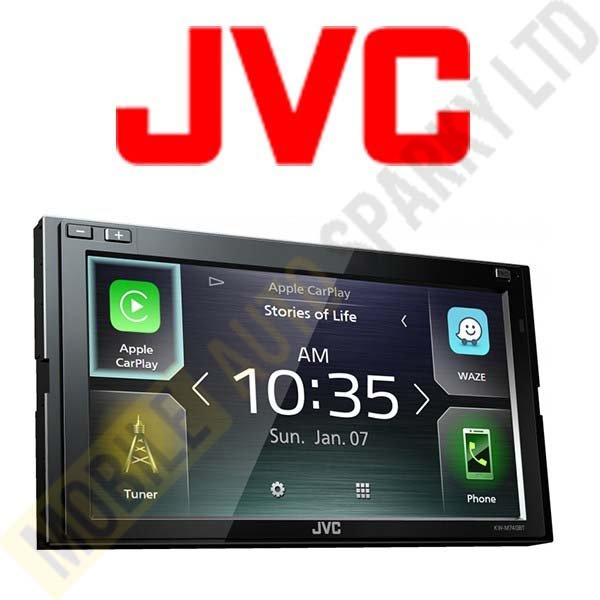 JVC KW-M740BT Digital Media Receiver with 6.8-inch Clear Resistive Touch Control Monitor