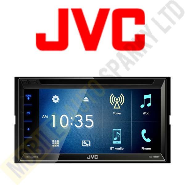 JVC KW-V340BT Multimedia Receiver featuring 6.8" Clear Resistive Touch Panel
